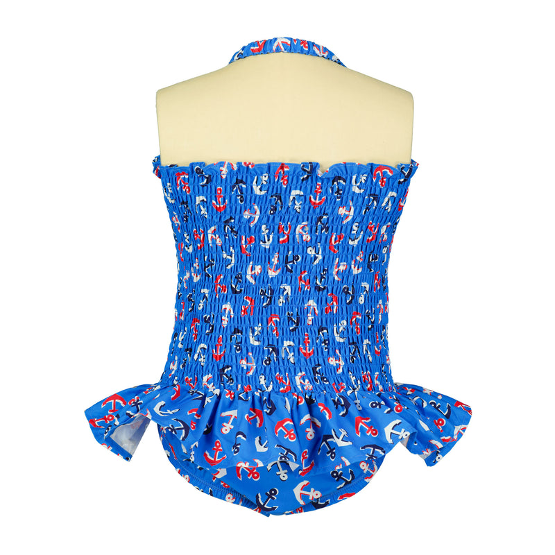 Anchor Ruched Swimsuit