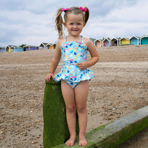 Ice Cream Ruched Swimsuit