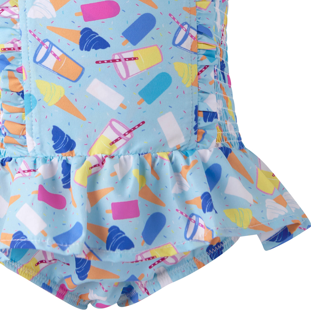 Ice Cream Ruched Swimsuit