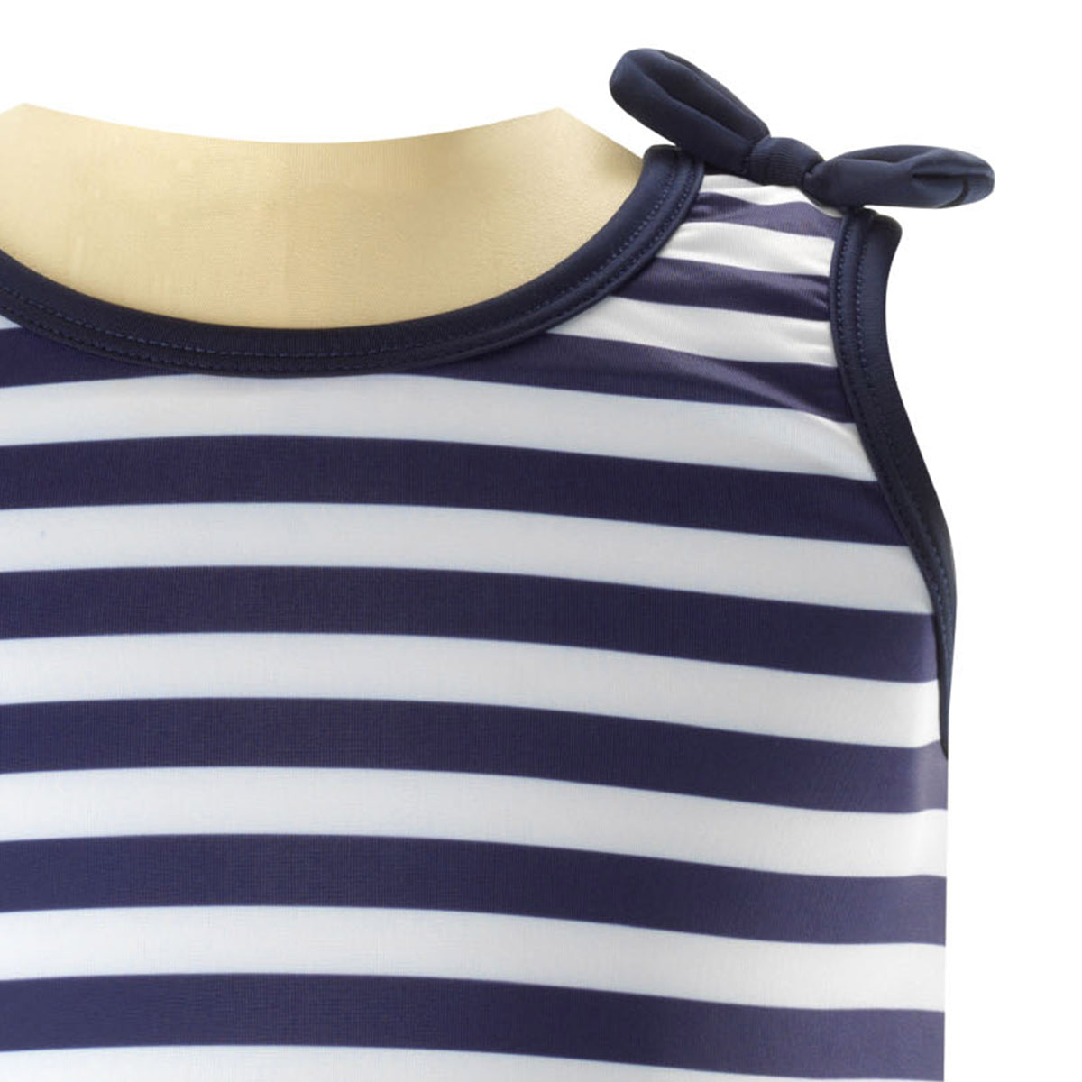 Navy Breton Lycra Swimsuit