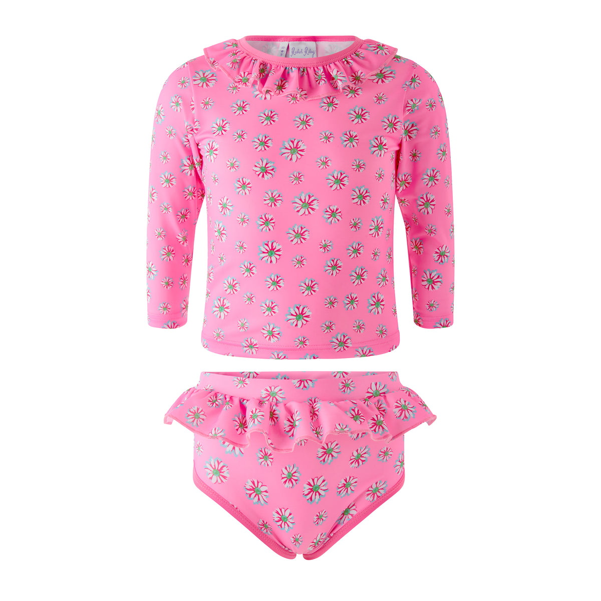 Pink Daisy Rashguard Set