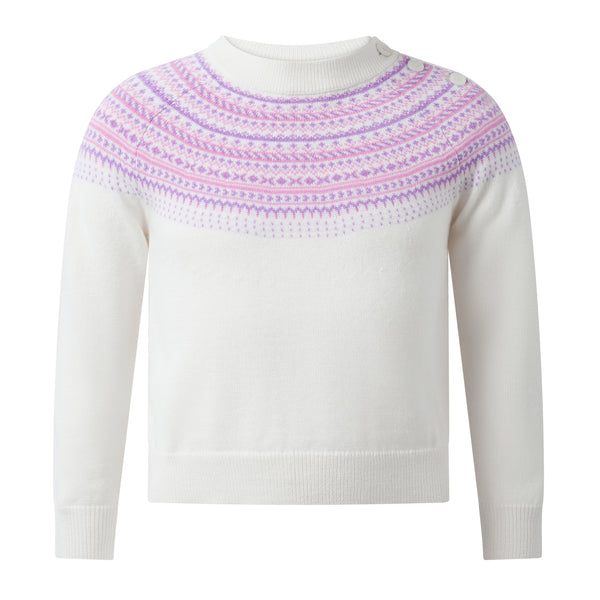 Fairisle Sweater, Ivory