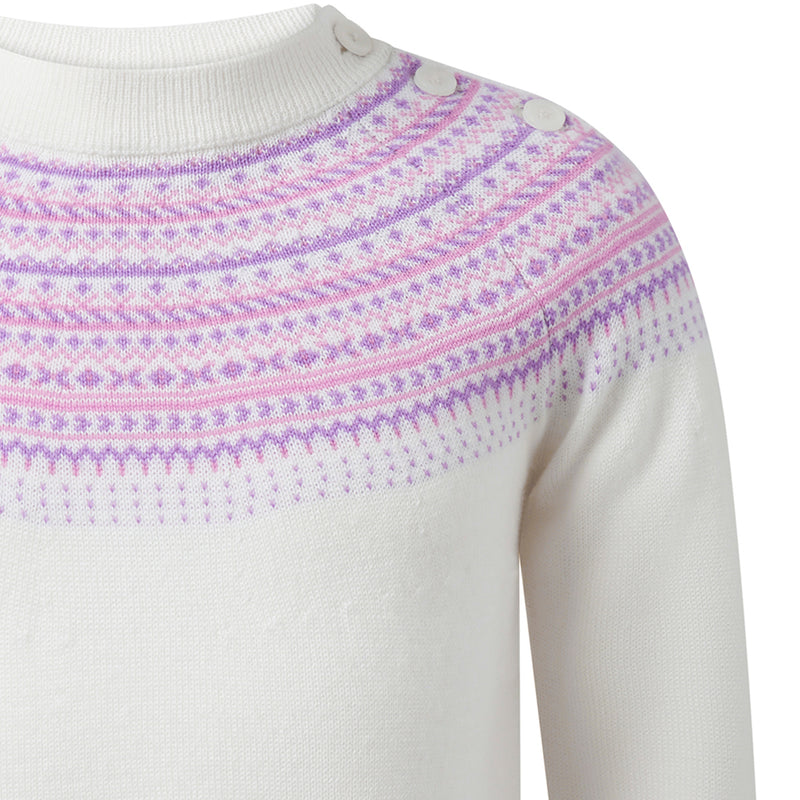 Fairisle Sweater, Ivory