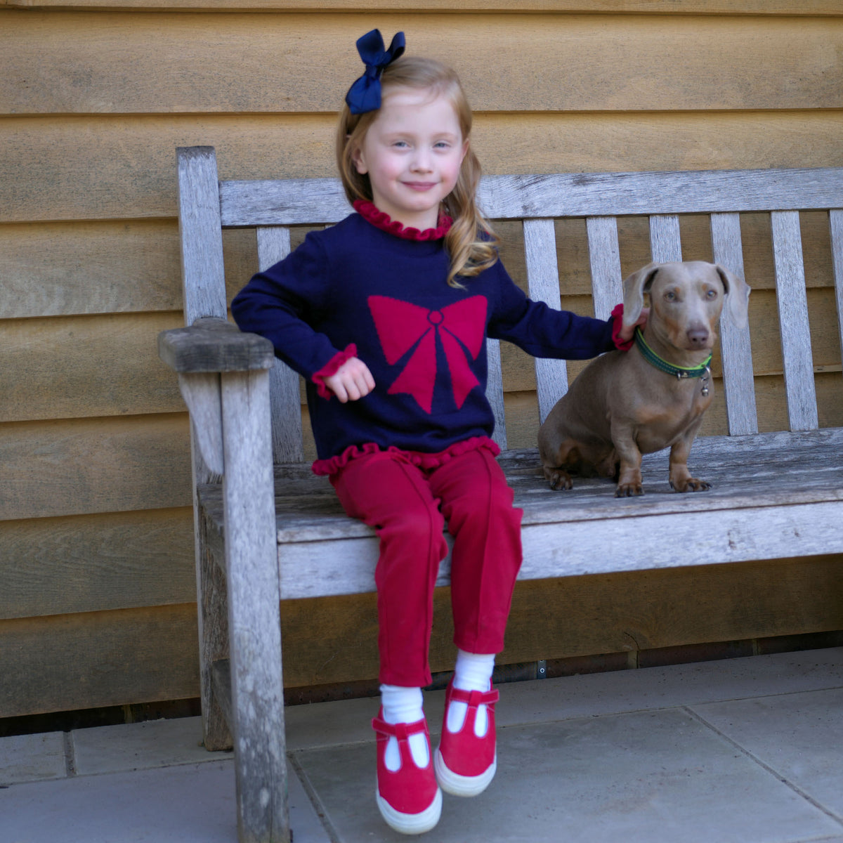 Red Ski Pants
