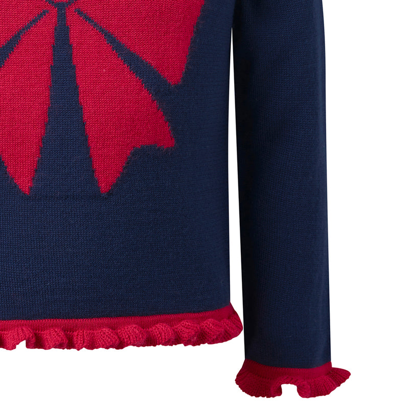 Bow Intarsia Sweater