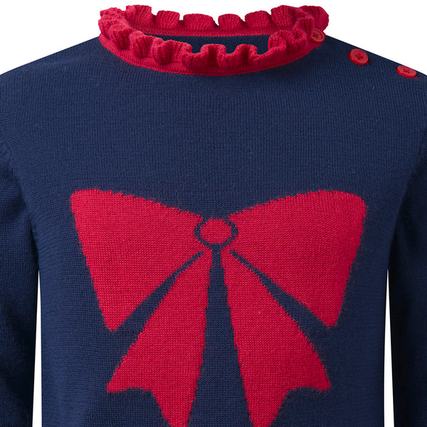 Bow Intarsia Sweater