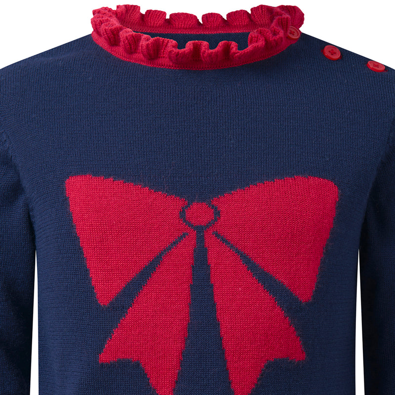 Bow Intarsia Sweater
