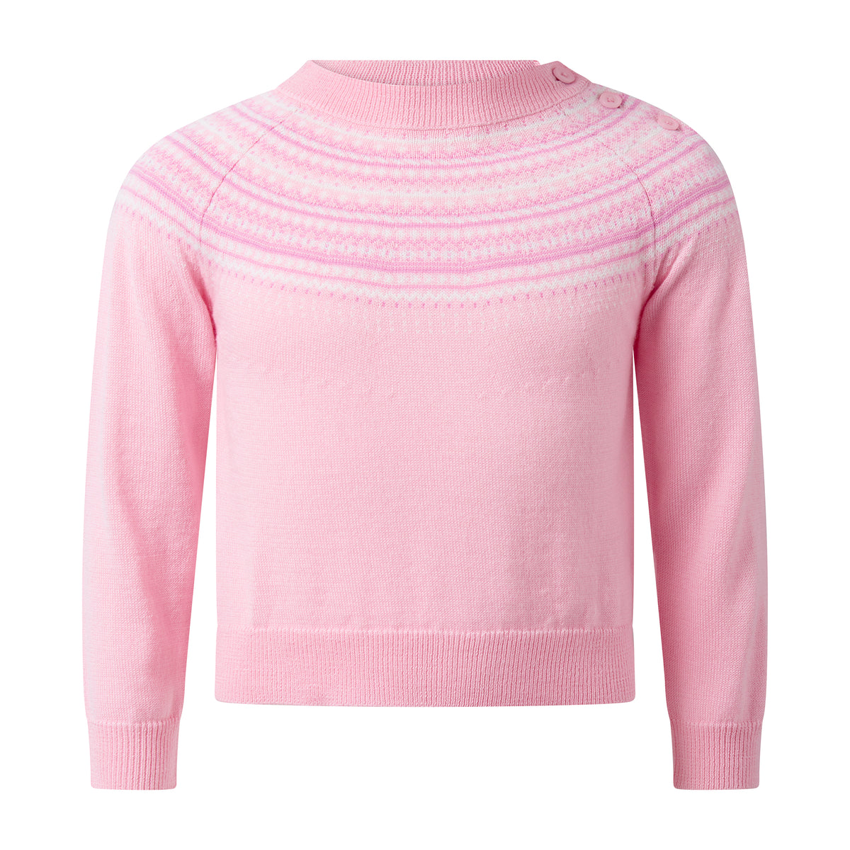 Fairisle Sweater, Pink