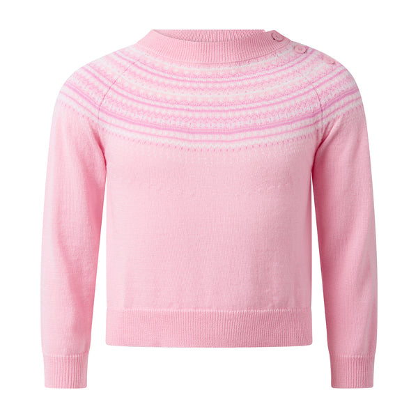 Fairisle Sweater, Pink