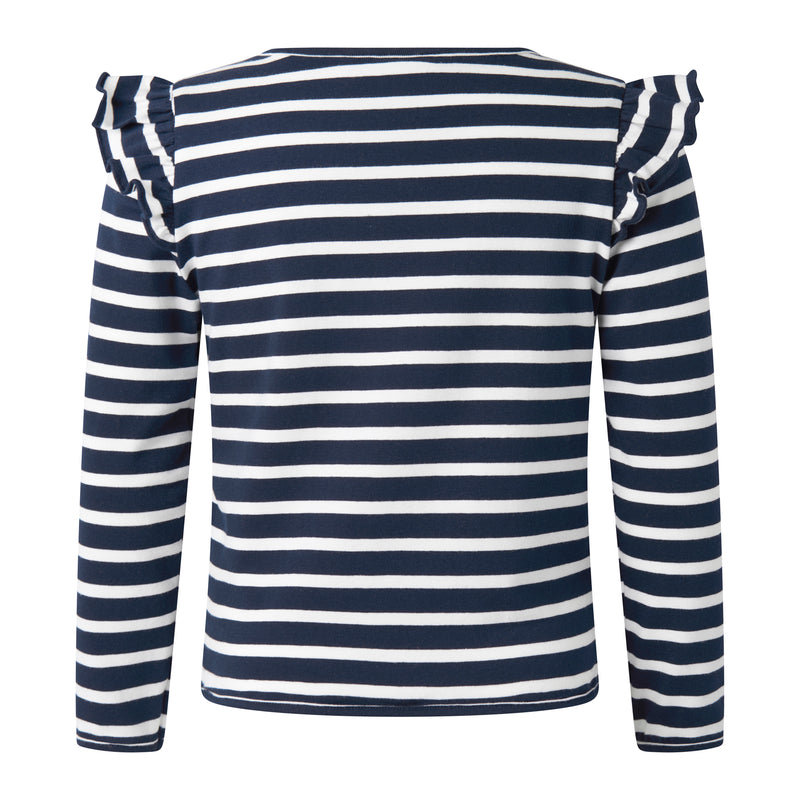 Breton Stripe Ruffle T-shirt
