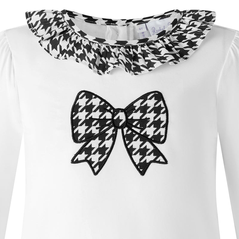 Houndstooth Jersey Top