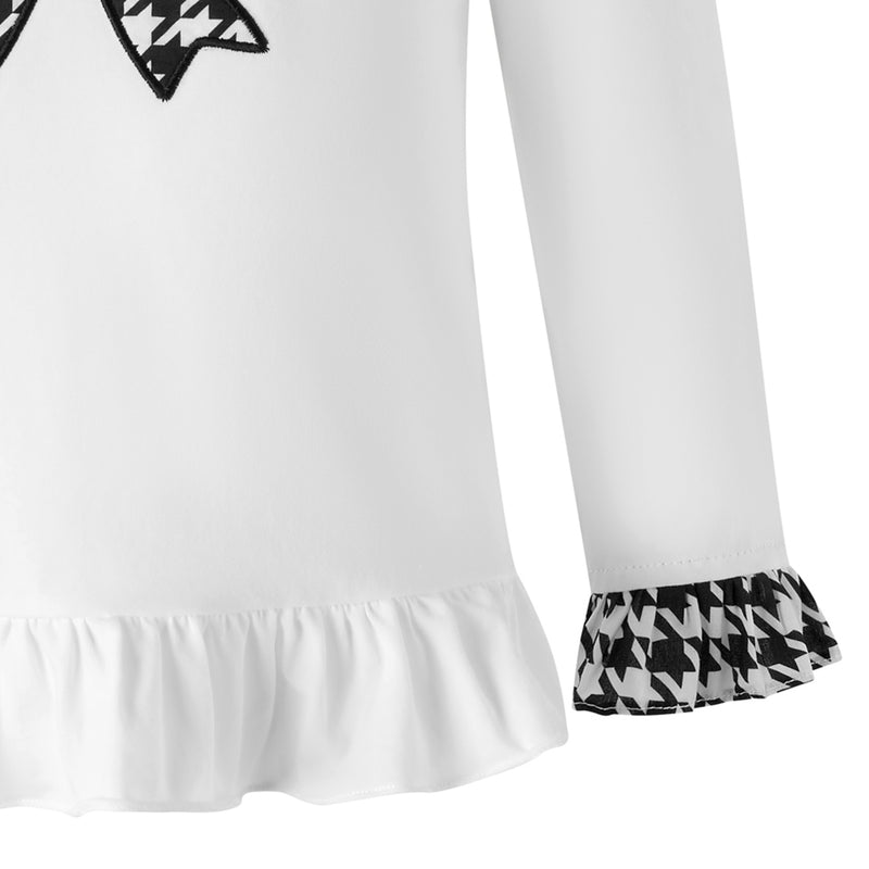 Houndstooth Jersey Top