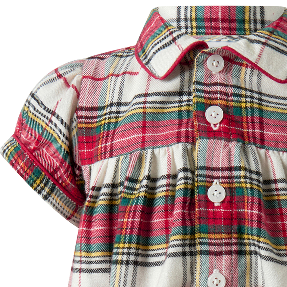 Red Tartan Babysuit