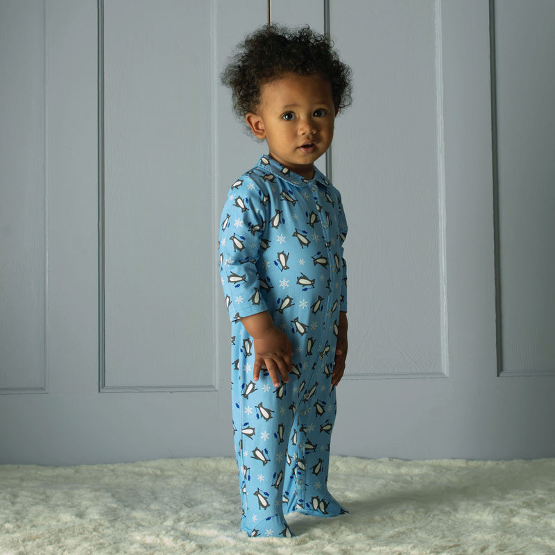 Blue Penguin Babygro