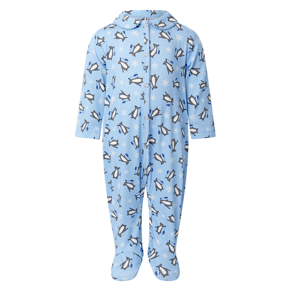Blue Penguin Babygro