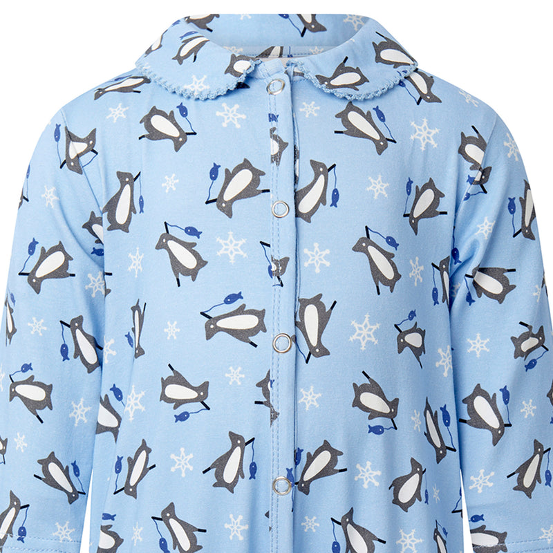 Blue Penguin Babygro