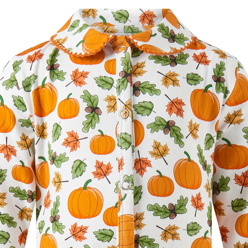 Orange Pumpkin Babygro