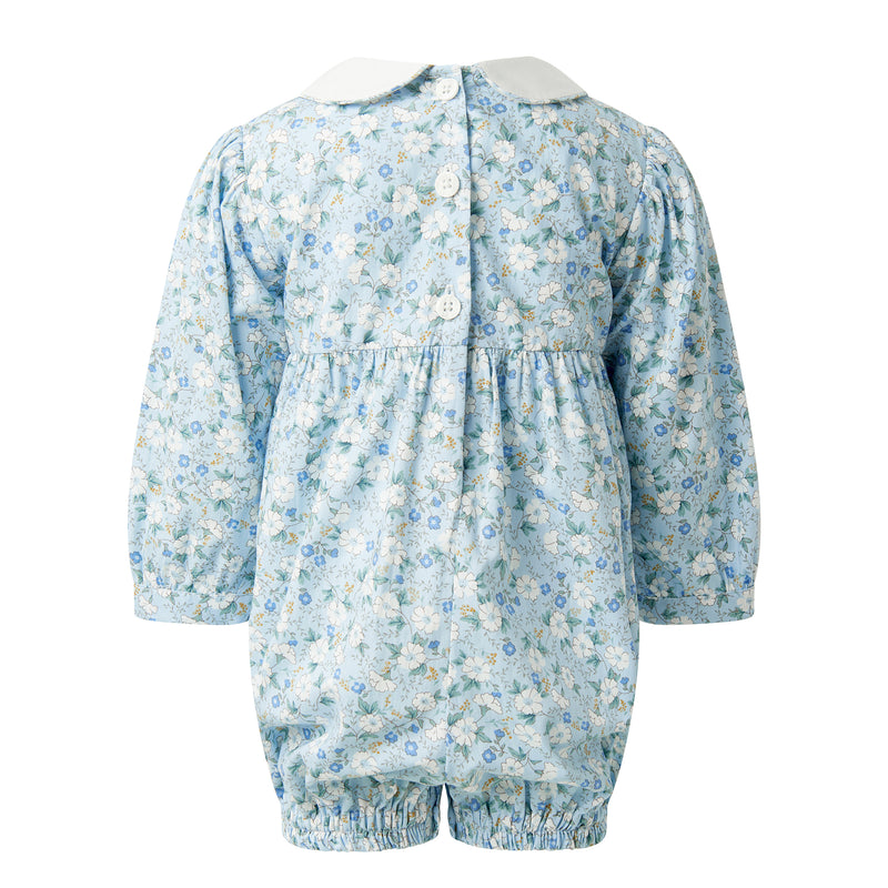 Floral Smocked Babysuit