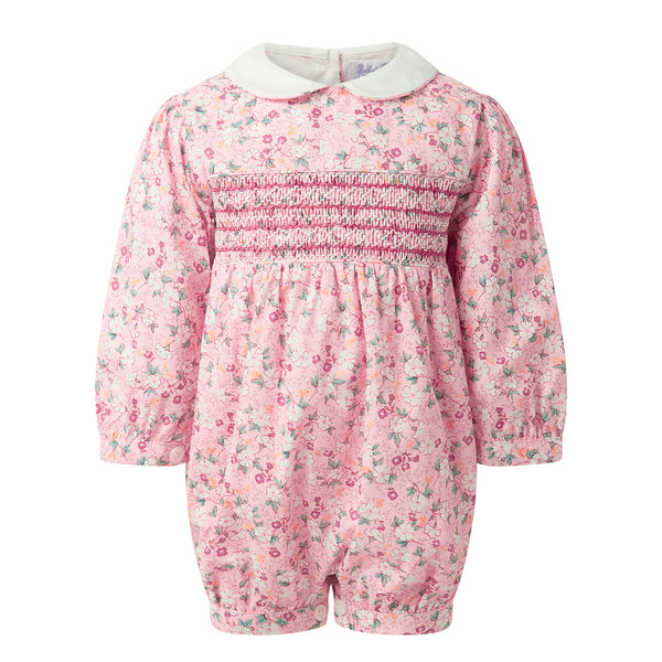 Floral Smocked Babysuit