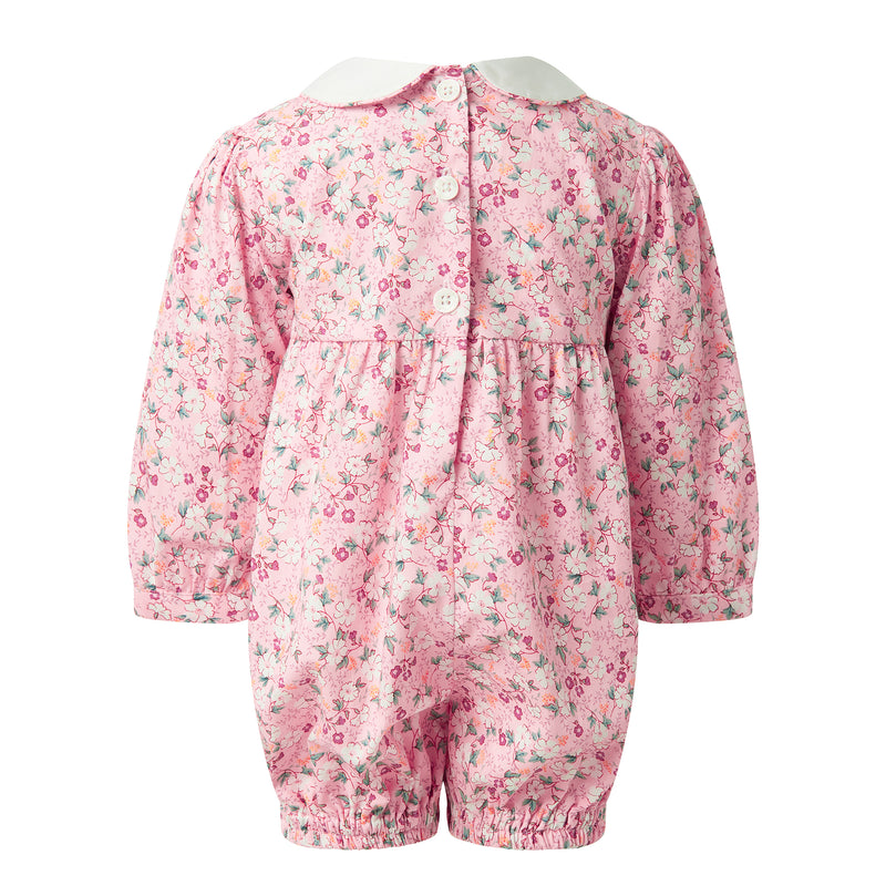 Floral Smocked Babysuit
