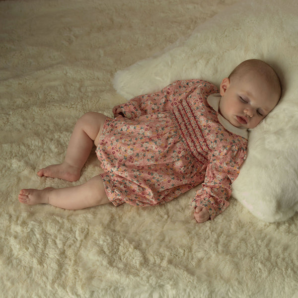 Floral Smocked Babysuit
