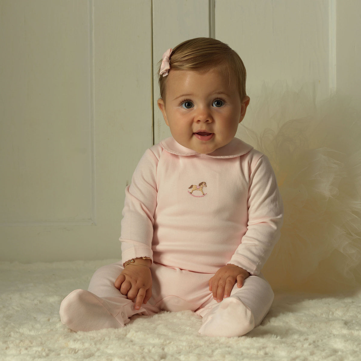 Pink Rocking Horse Babygro