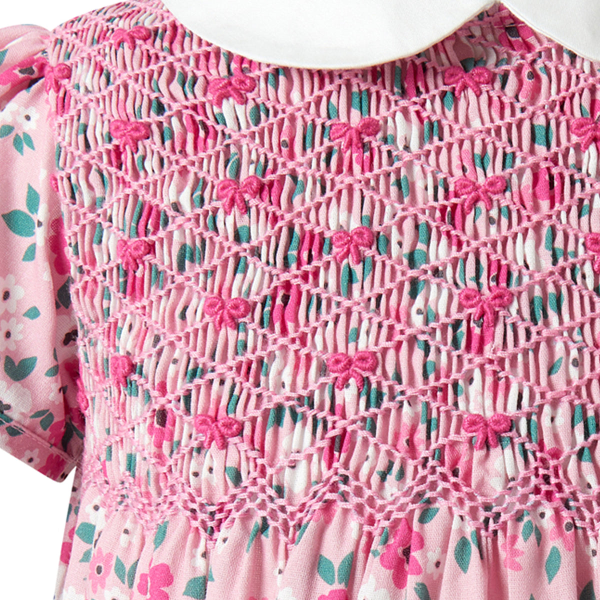 Blossom Flower Smocked Bubble