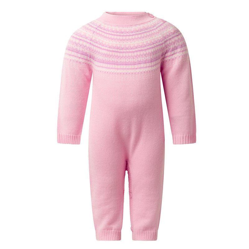 Pink Fairisle Playsuit