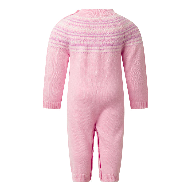 Pink Fairisle Playsuit
