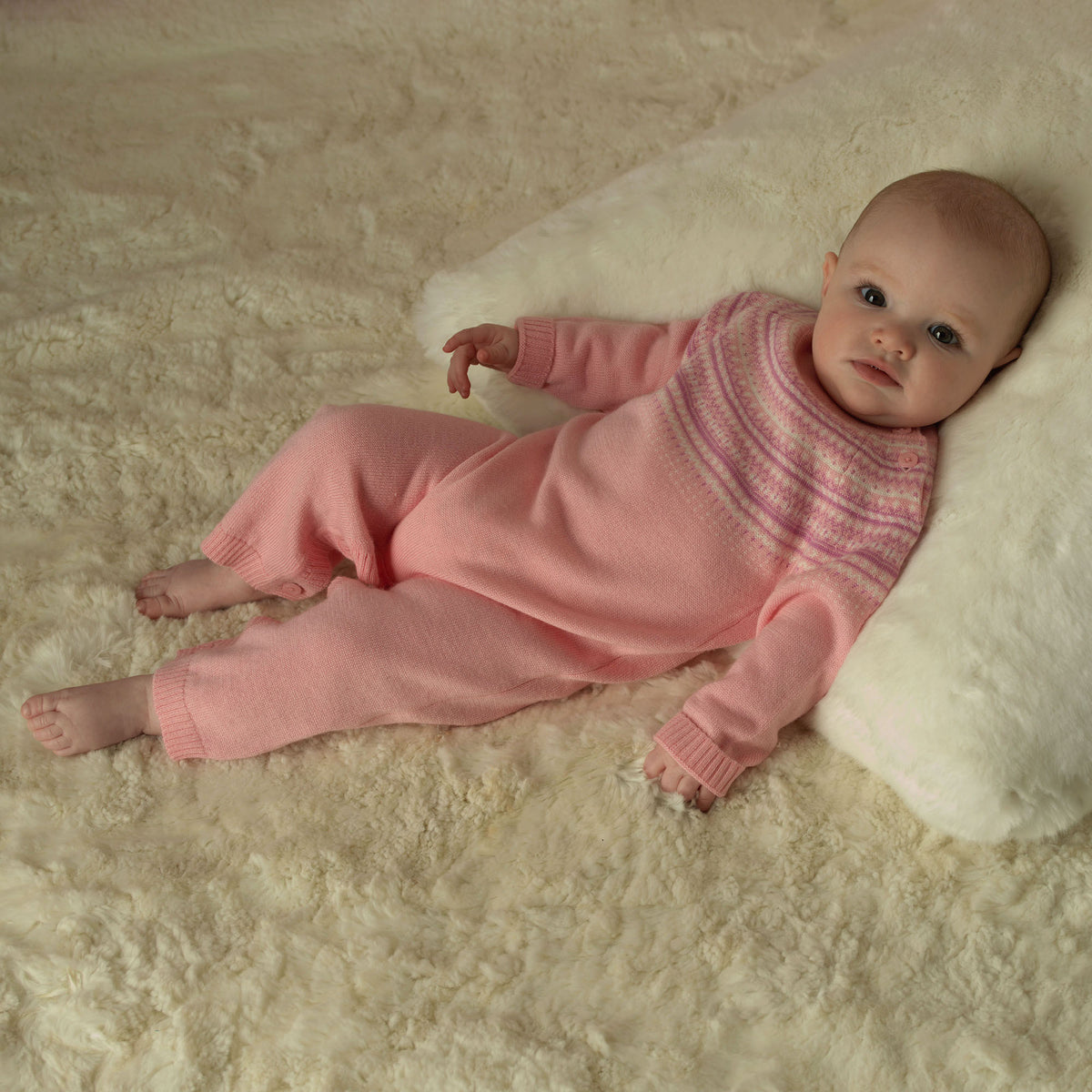 Pink Fairisle Playsuit