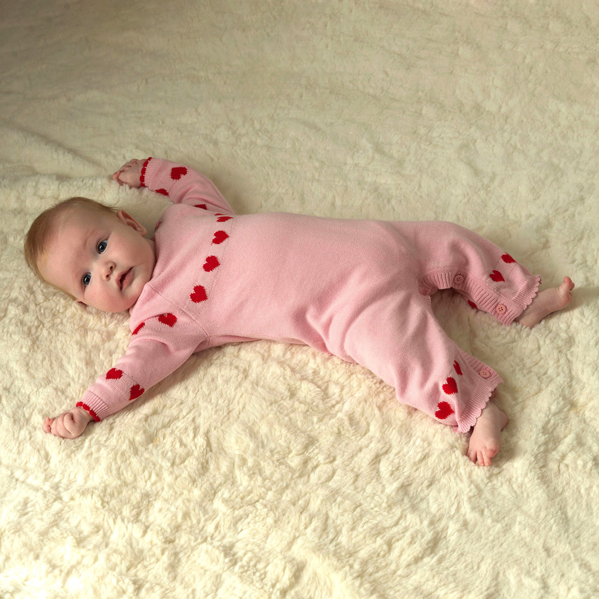 Heart Intarsia Playsuit