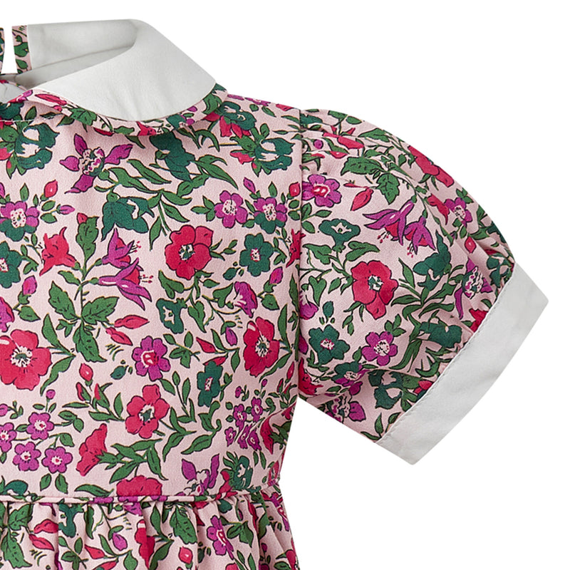 Pink Floral Babysuit