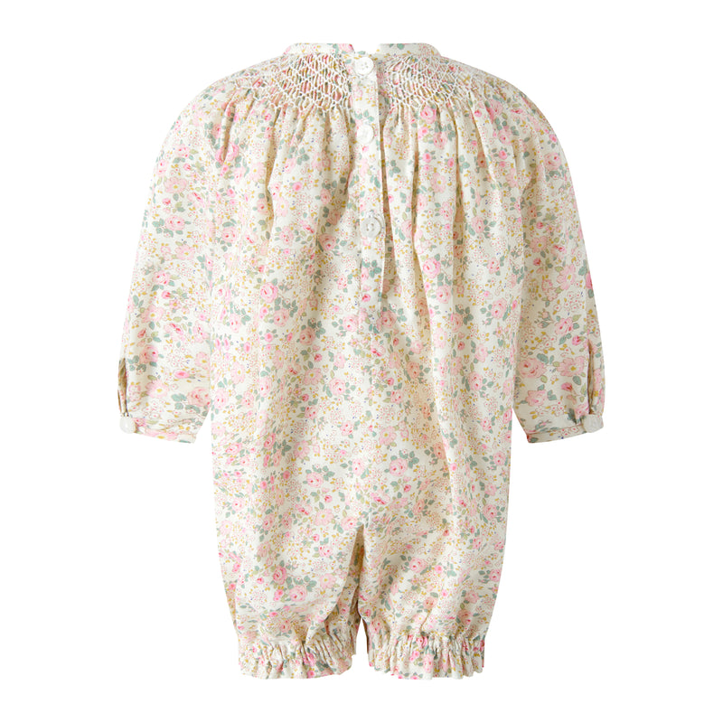 Floral Smocked Babysuit