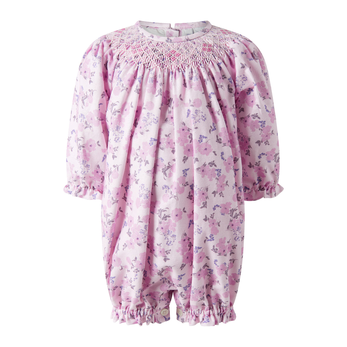 Lilac Smocked Babysuit