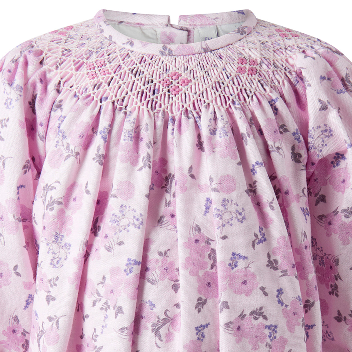 Lilac Smocked Babysuit