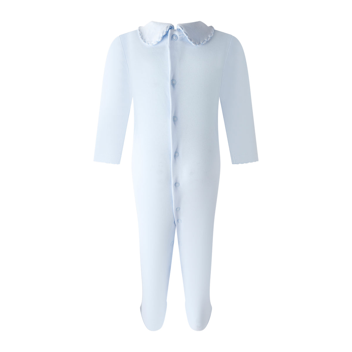 Blue Smocked Babygro