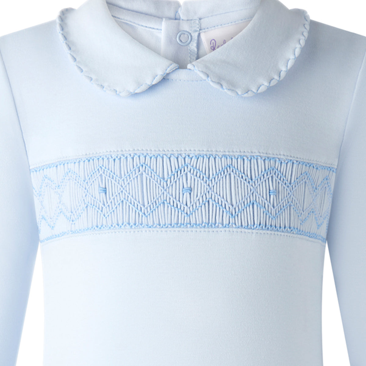 Blue Smocked Babygro