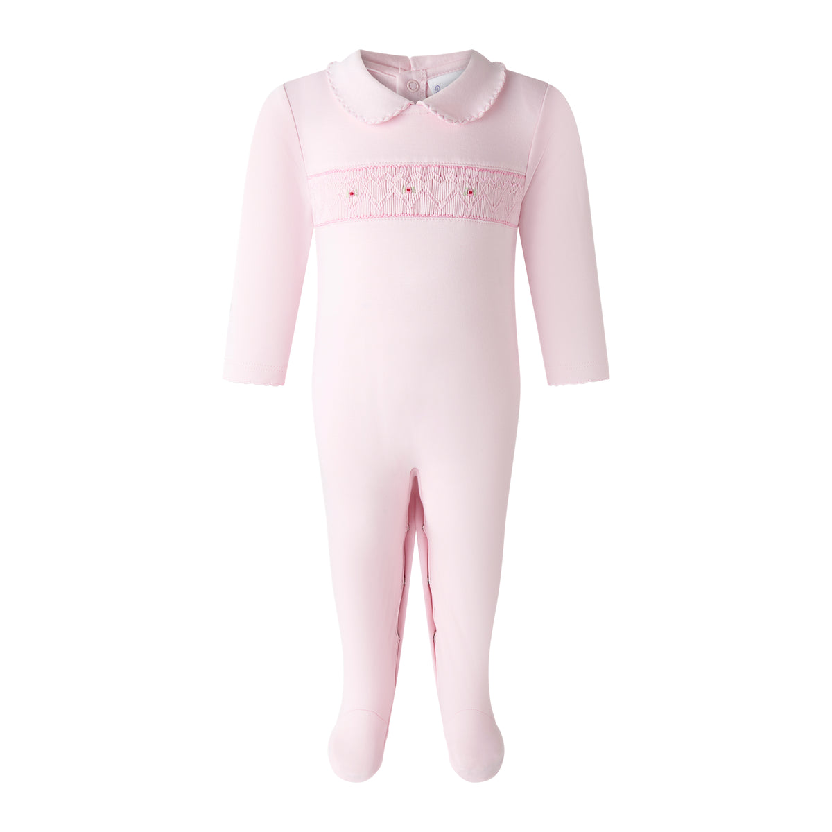 Pink Smocked Babygro