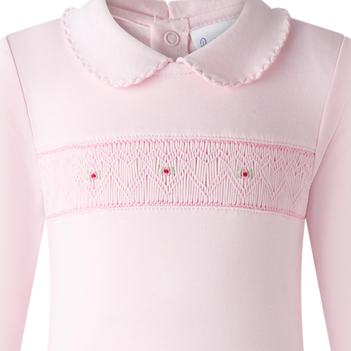 Pink Smocked Babygro