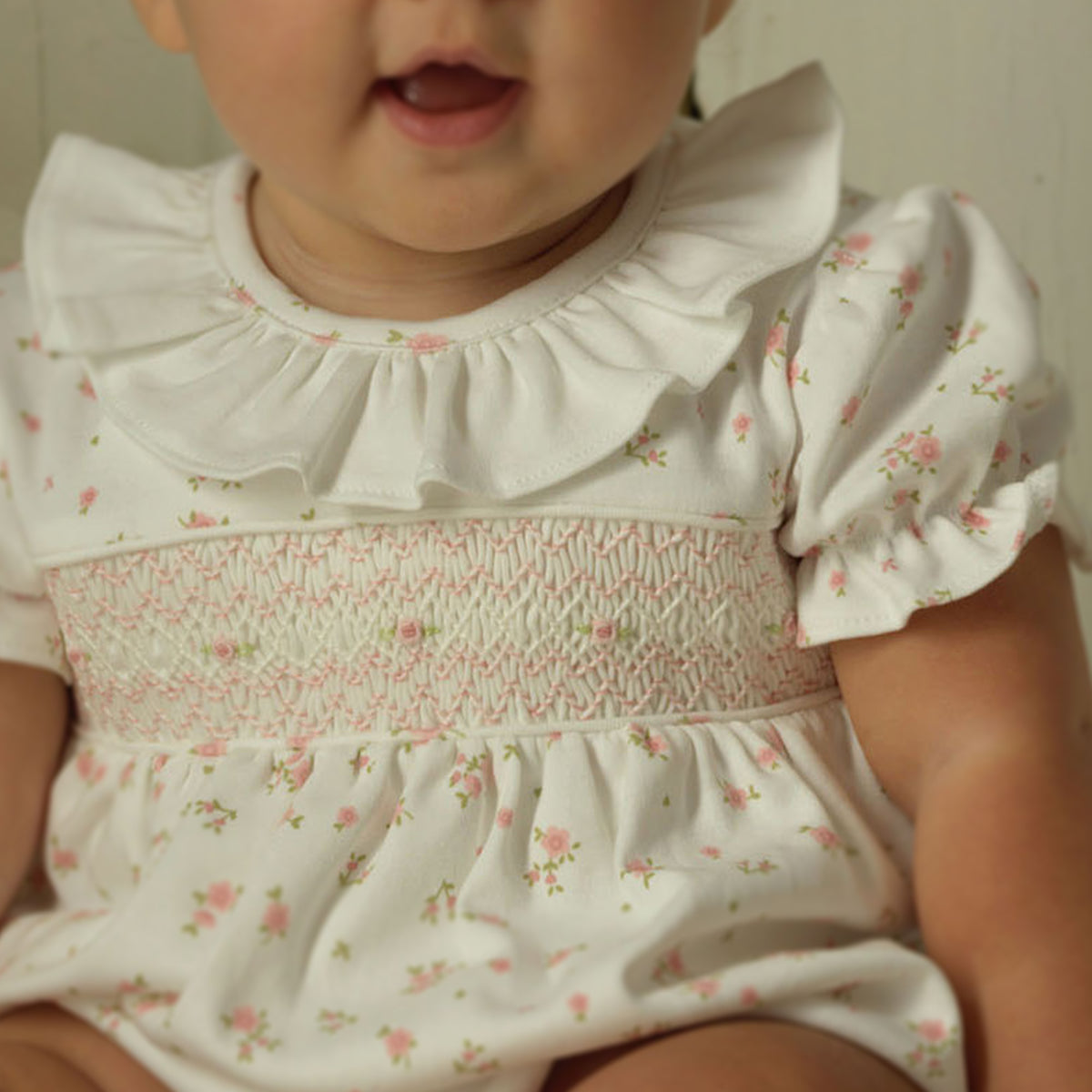 Floral Smocked Bubble