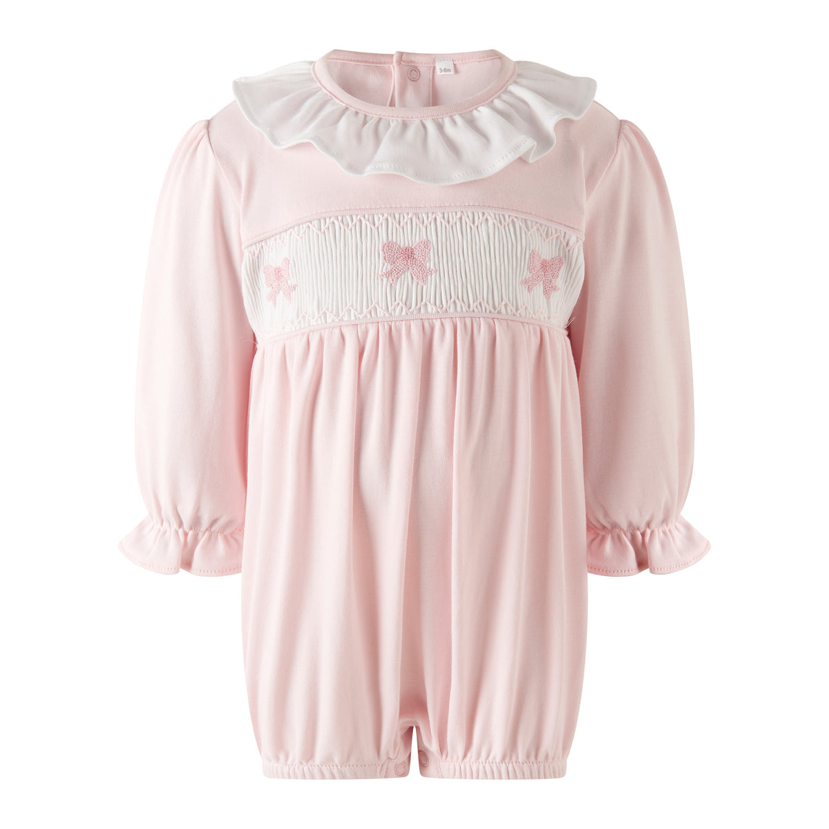 Bow Smocked Babysuit