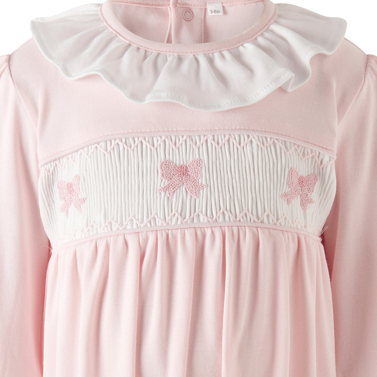 Bow Smocked Babysuit