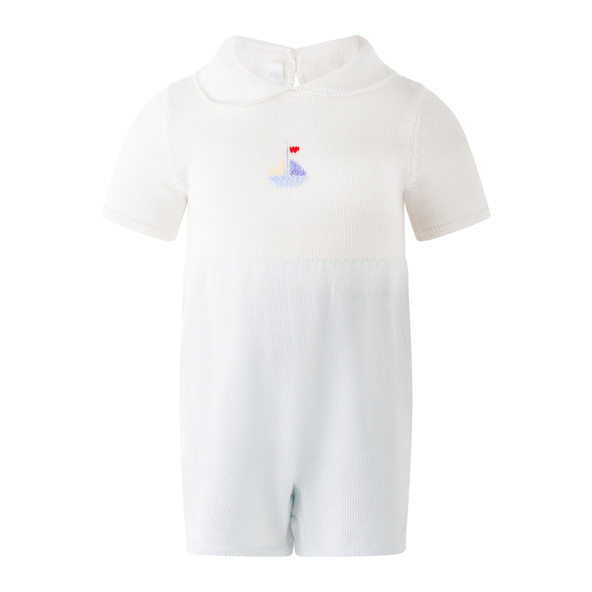 Sailboat Embroidered Babysuit
