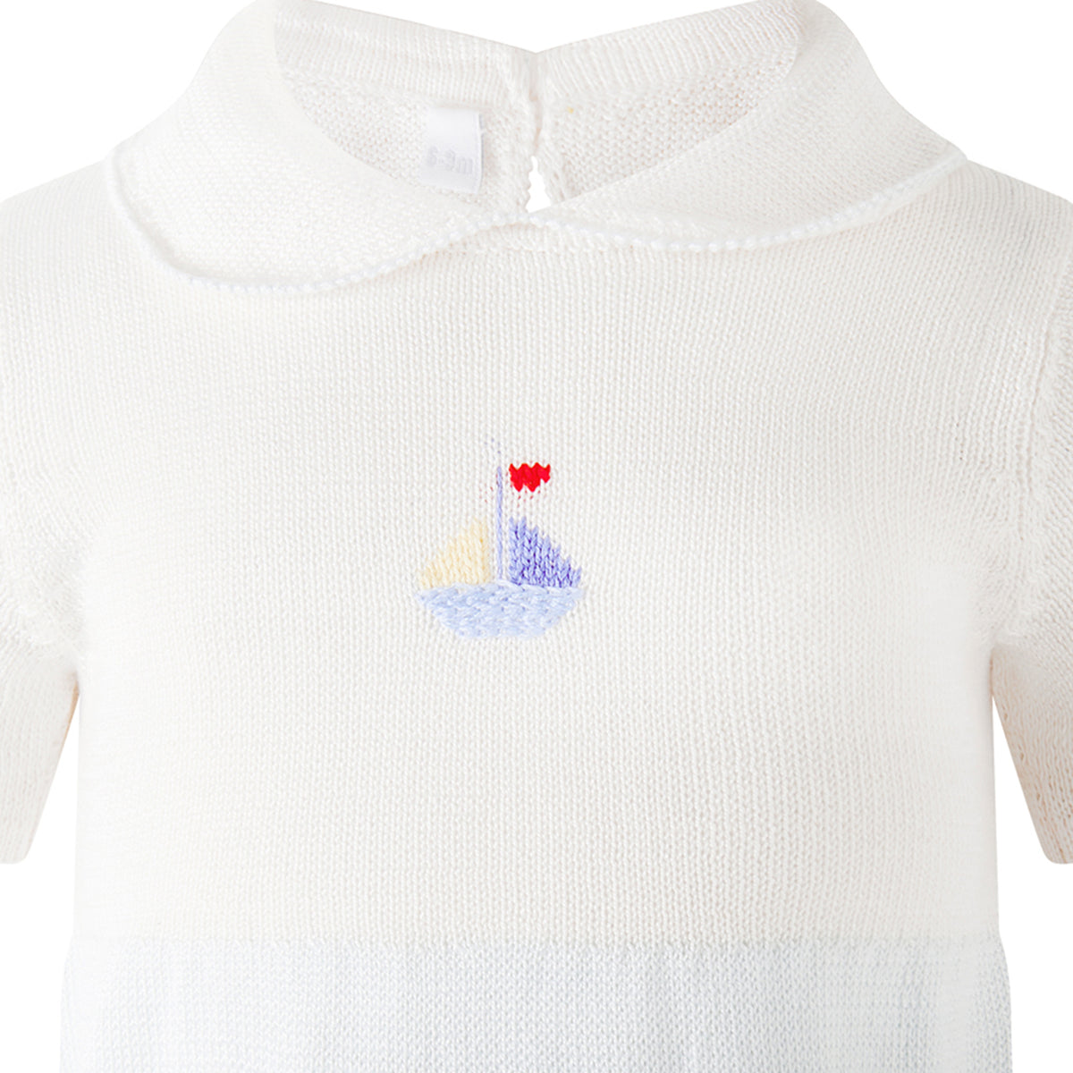 Sailboat Embroidered Babysuit
