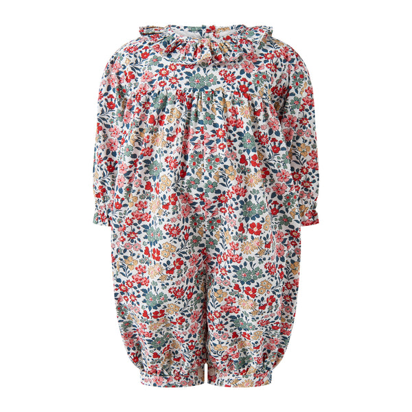 Floral Frill Collar Babysuit