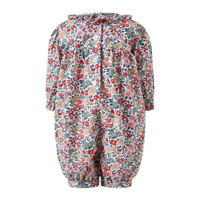 Floral Frill Collar Babysuit