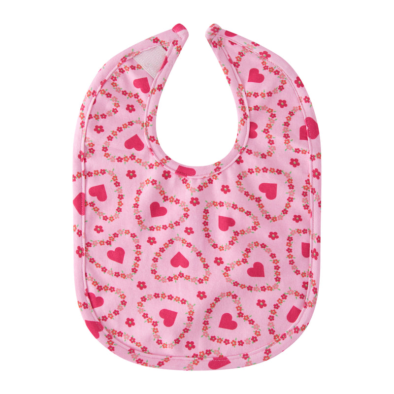 Floral Heart Bib