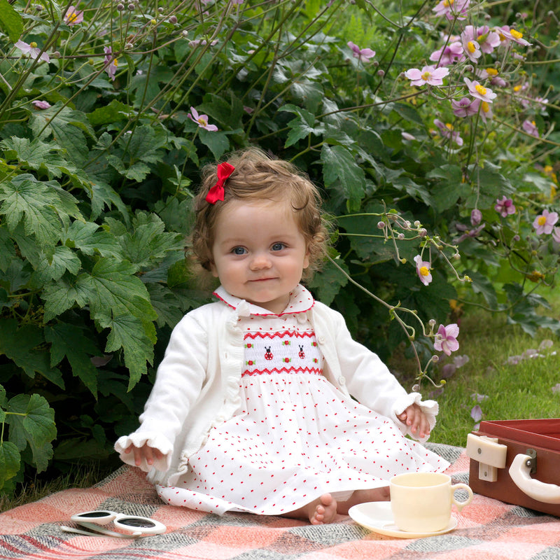 Childrens ivory cardigan hot sale