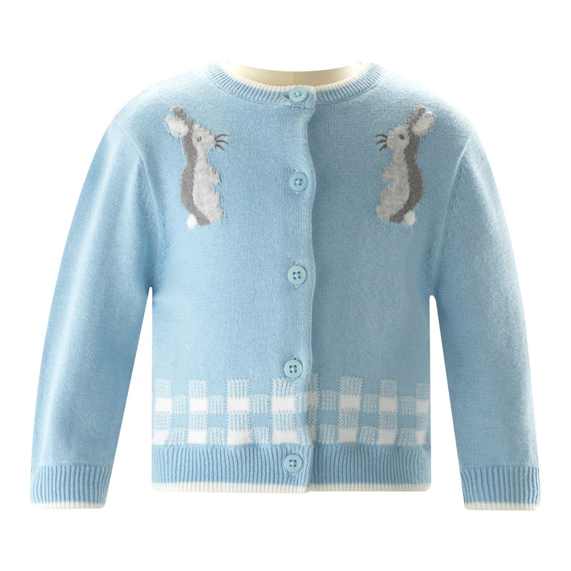 Blue Gingham Bunny Gift Set