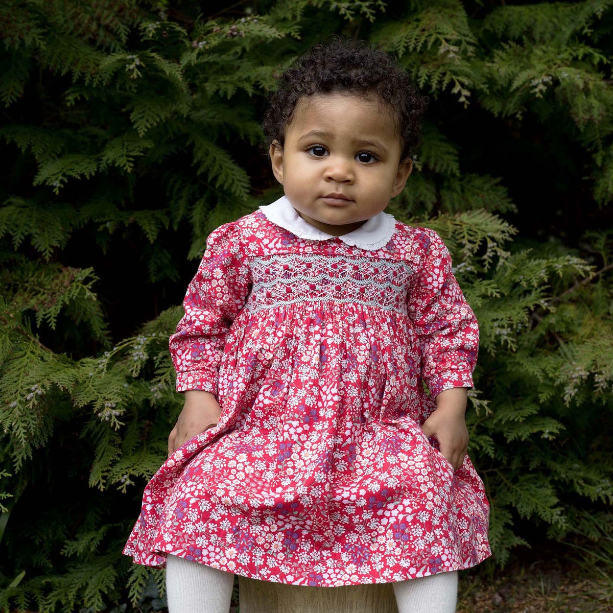Bouquet Smocked Dress and Bloomers